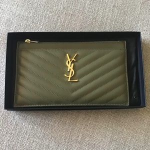 Saint Laurent zip pouch